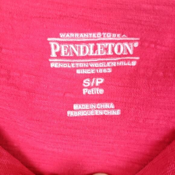 Pendleton | Red Short Sleeve Top - Picture 4 of 7
